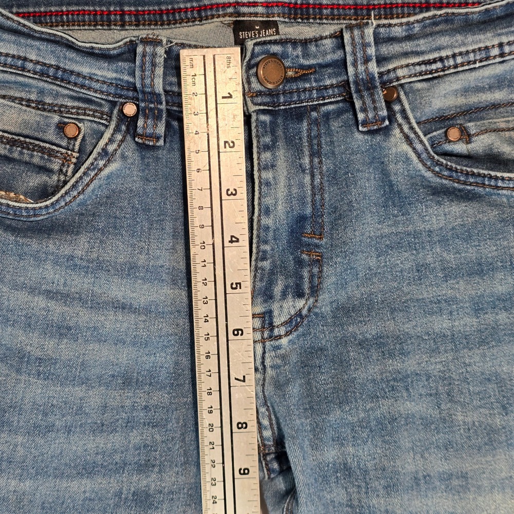 Steve's Jeans Mens 30x30 Medium Wash Straight Leg Stretch Denim Blue SU9AADJA - Picture 13 of 16